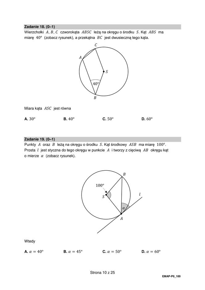 Matura 2022: matematyka, poprawka. Arkusz PDF