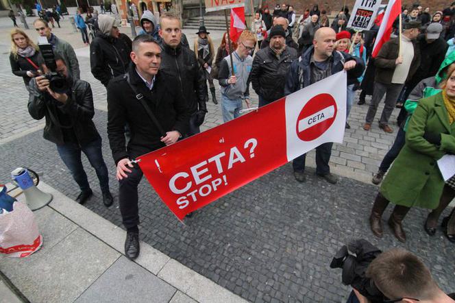 Protest przeciwko CETA