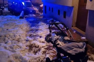 Wypadek w Częstochowie. Lód spadł na ojca i dziecko