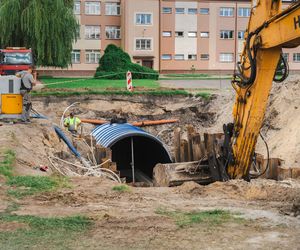 Siedlce: Przy Samochodówce powstaje zbiornik retencyjny