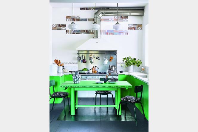 Kuchenne meble w kolorze – zielony zakątek