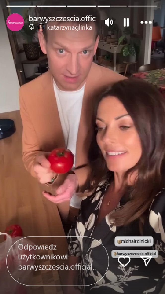 Barwy szczęścia. Łukasz (Michał Rolnicki), Kasia (Katarzyna Glinka)