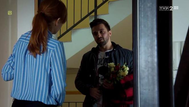 M jak miłość, odc. 1445. Agnieszka (Magdalena Walach), Eryk (Rafał Szatan)