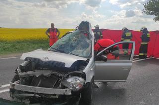 Lipowo: Straszna śmierć dwóch osób w zderzeniu z ciężarówką. Toyota zmiażdżona [ZDJĘCIA]