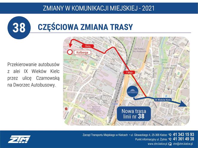 Linie autobusowe pojadą inaczej. W Kielcach będą spore zmiany w komunikacji miejskiej