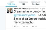 Radosław Sikorski twitter o marcie kaczyńskiej