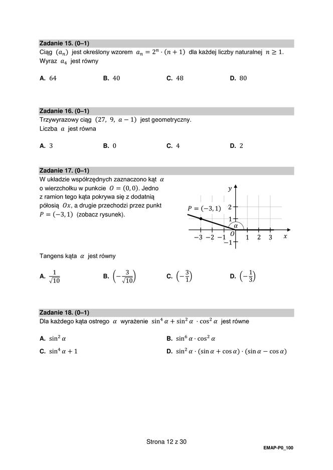 Matura z matematyki 2023 - arkusze CKE stara formuła