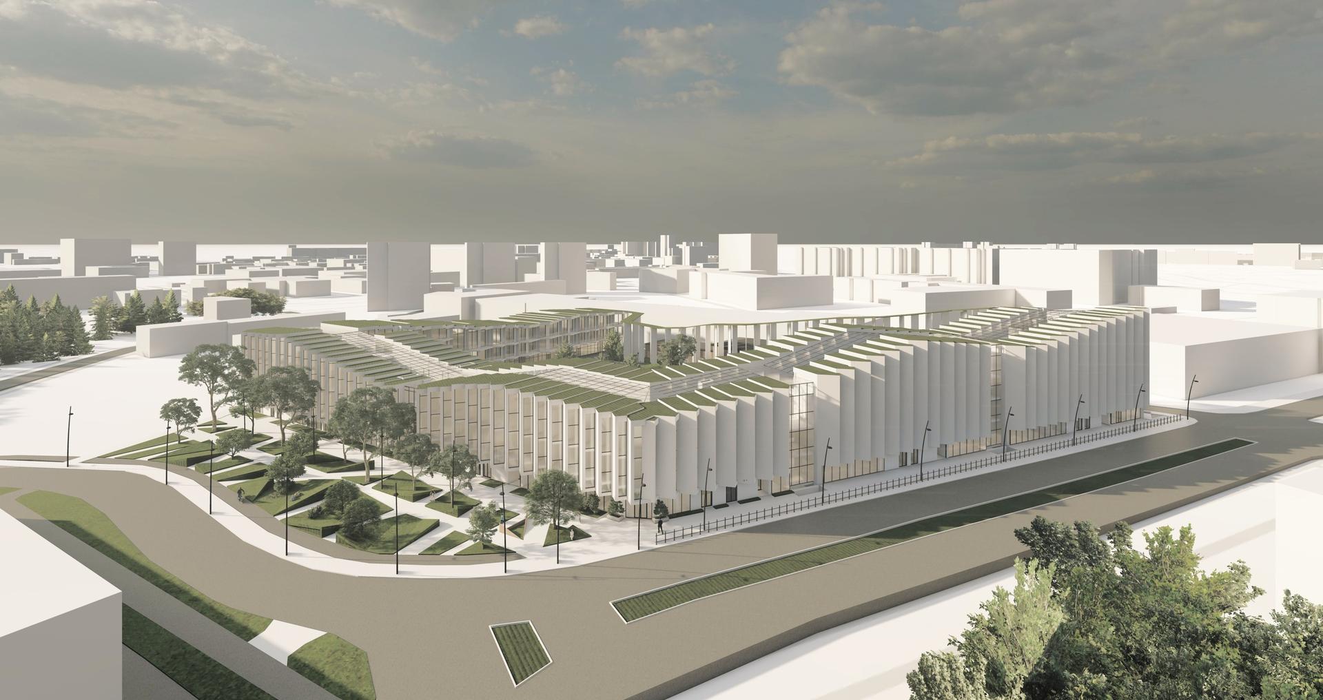 Widok budynku z góry