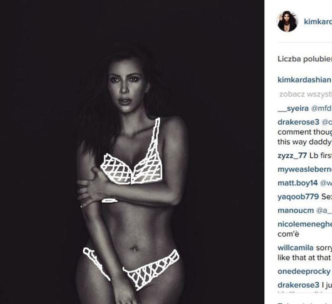 Kim Kardashian - wyretuszowane zdjęcia