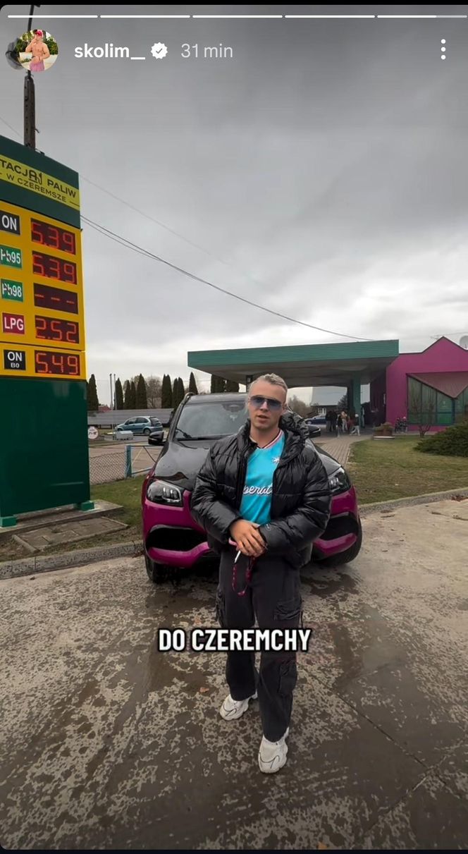 Skolim pokazał pierwszą stację benzynową. Tyle trzeba zapłacić za paliwo