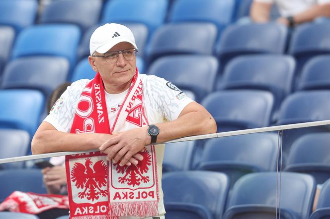 Kibice na meczu Polska - Mołdawia