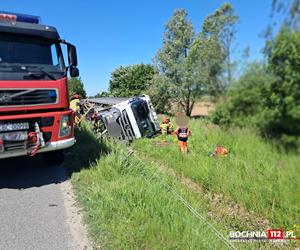 Śmiertelny wypadek pod Bochnią. Nie żyje kierowca ciężarówki