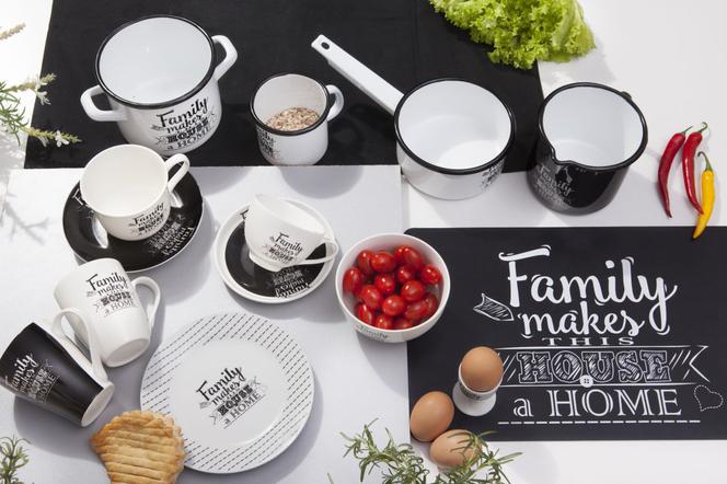Biało na czarnym – kontrastowa kolekcja naczyń kuchennych Family Home
