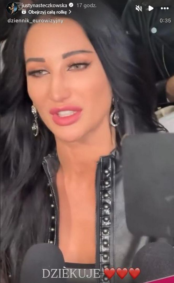 Justyna Steczkowska -  miny Justyny Steczkowskiej na Eurowizji