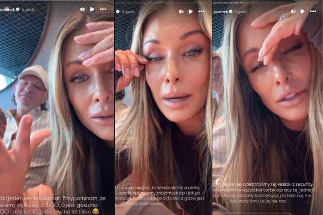 Rozenek-Majdan wyskoczyła z samolotu! Armagedon na lotnisku, dzieci wyproszone!