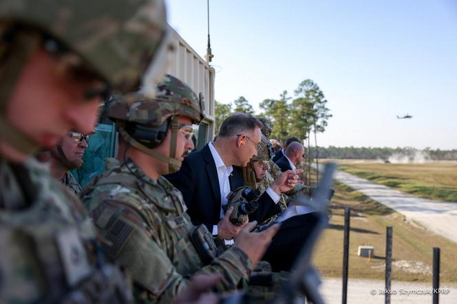 Andrzej Duda w Fort Stewart