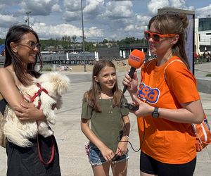 Wakacyjny patrol Eska Summer City na olsztyńskiej Plaży Miejskiej