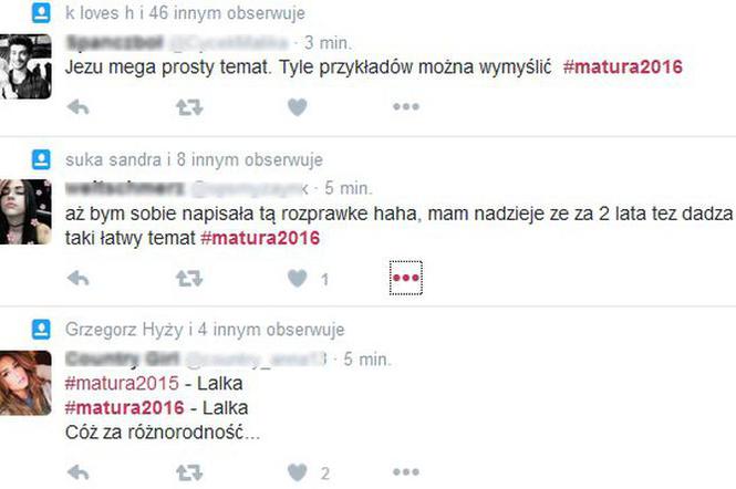 Matura 2016 polski - tematy i reakcje