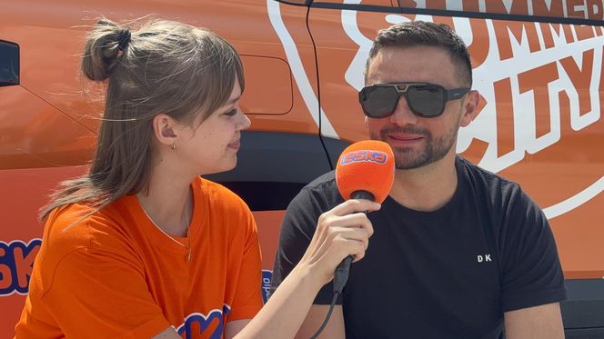 Wakacyjny patrol Eska Summer City na olsztyńskiej Plaży Miejskiej