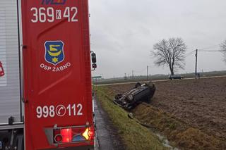 Zderzenie dwóch samochodów w Niecieczy pod Tarnowem
