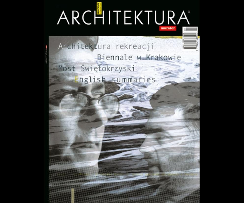 Okładka Miesięcznik Architektura 01/2001