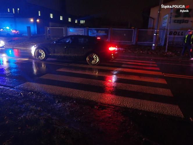 Wypadek z udziałem pieszego na ul. Zebrzydowickiej w Rybniku 