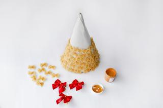 Choinka z makaronu kokardki