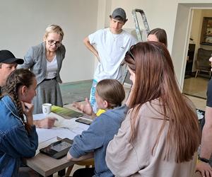 Mural w Pedagogicznej Bibliotece Wojewódzkiej w Nowym Sączu