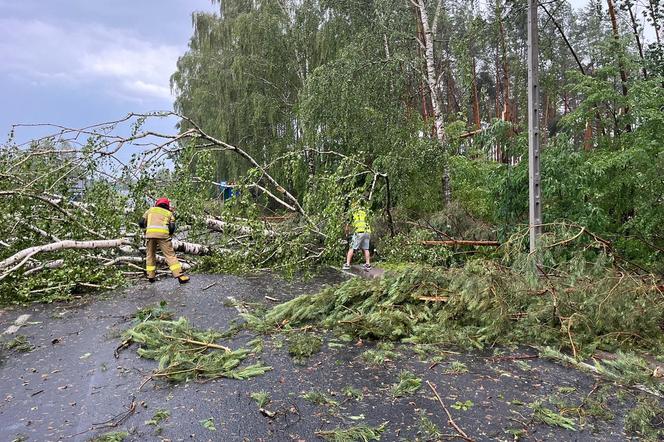 Pożary, połamane drzewa  i zalane posesje. To był pracowita noc strażaków z woj. lubelskiego