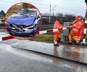 Chwile grozy na przejeździe kolejowym. Jest nagranie