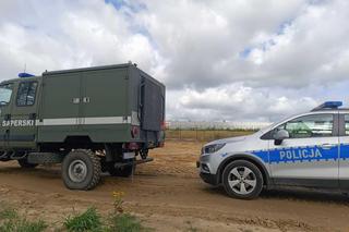 Bomba lotnicza z czasów wojennych w lesie niedaleko Bolesławca