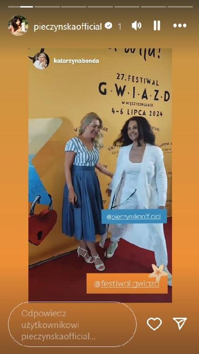 Małgorzata Pieczyńska na Festiwalu Gwiazd w Międzyzdrojach