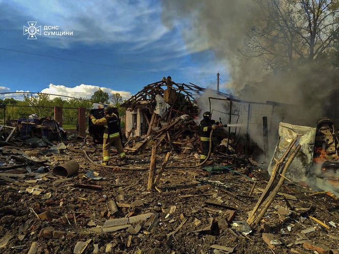 Miasto Sumy na Ukrainie.