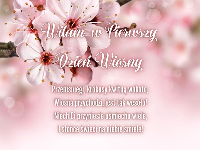 Dzień wiosny - kartki z życzeniami
