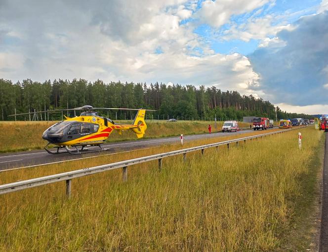 Dwóch mężczyzn nie żyje, kilku zostało rannych! Potworny wypadek busa na S7. Auto zostało zmasakrowane