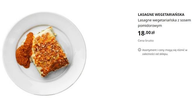 Lasagne wegetariańska z sosem pomidorowym