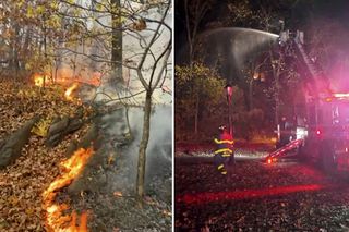 Cała noc walki z ogniem na Manhattanie! Pożar trawi popularny park