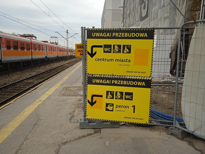 Budowa dworca PKP w Kielcach (marzec 2023)
