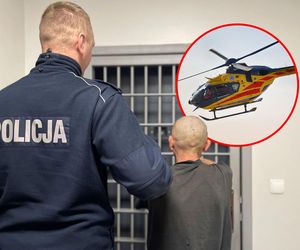 Podpalił swoją matkę! Poparzoną kobietę zabrał śmigłowiec. Przerażające zdarzenie w Poddębicach