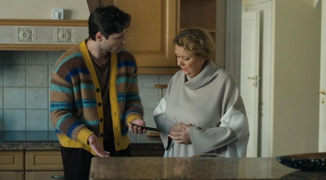 Barwy szczęścia odc. 3204. Józefina Rawiczowa (Elżbieta Jarosik), Cezary (Marcel Opaliński)