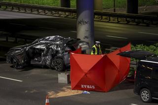 Katowice. Śmiertelny wypadek na autostradzie A4. Potworna kraksa z ciężarówką