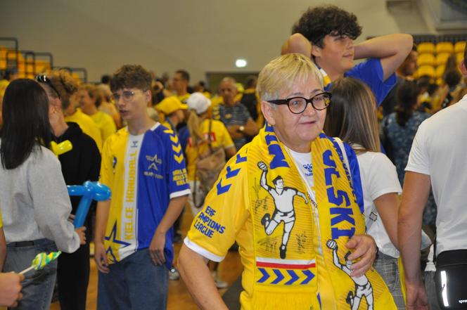 Kibice na meczu KS Kielce - Energa MKS Kalisz. Radość z kolejnego zwycięstwa w Orlen Superlidze piłkarzy ręcznych