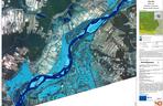 Zdjęcie satelitarne powodzi w gminie Wilków - powiększenie
