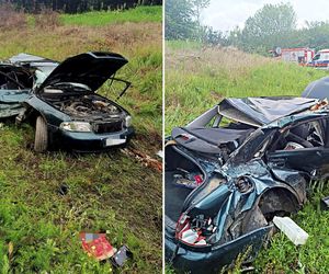 Wjechał pod pociąg, jego audi wylądowało 30 metrów dalej! Makabryczny wypadek na przejeździe kolejowym