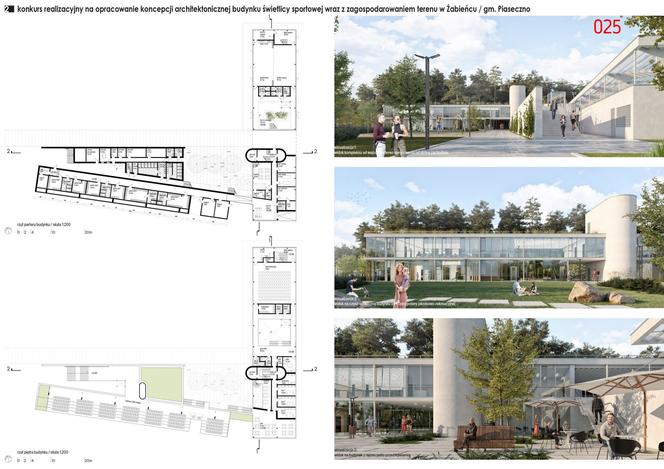 Wyniki konkursu na projekt świetlicy sportowej w Żabieńcu