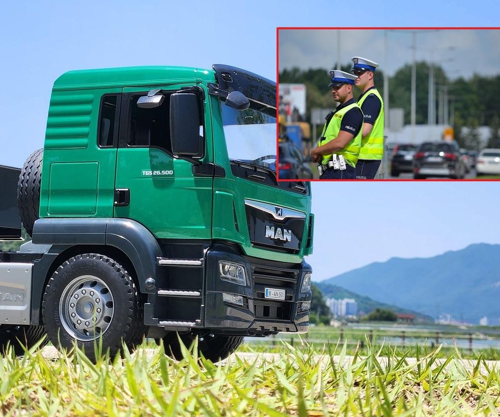 Chrzanowscy policjanci z WRD zatrzymali obywatela Ukrainy, który kierował tirem