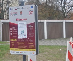 Przebudowa ulicy Klonowej w Kielcach (13 listopada 2024)