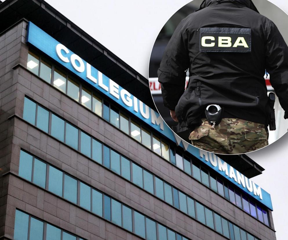 Agenci CBA zatrzymali władze uczelni Collegium Humanum. Trwają przesłuchania osób z otoczenia rektora