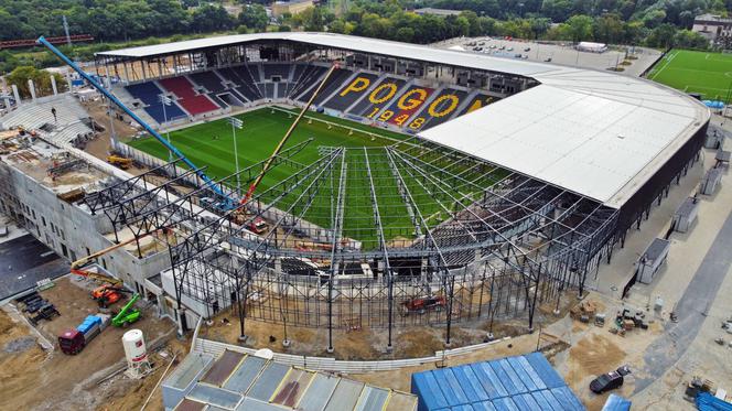 Budowa stadionu w Szczecinie - wrzesień 2021