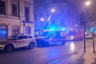 Pożar kamienicy w centrum Łodzi